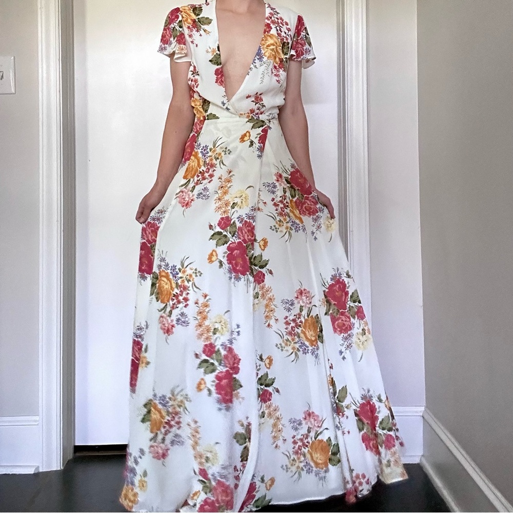 Reformation Rosey Dress in Bouquet - Picture 3 of 16